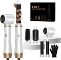 5-in-1 Hair Dryer Brush Set, Blow Dryer Brush with Air Style Wrap Hair Styler, Negative Ionic Magic Style Set, Detachable Air Cu